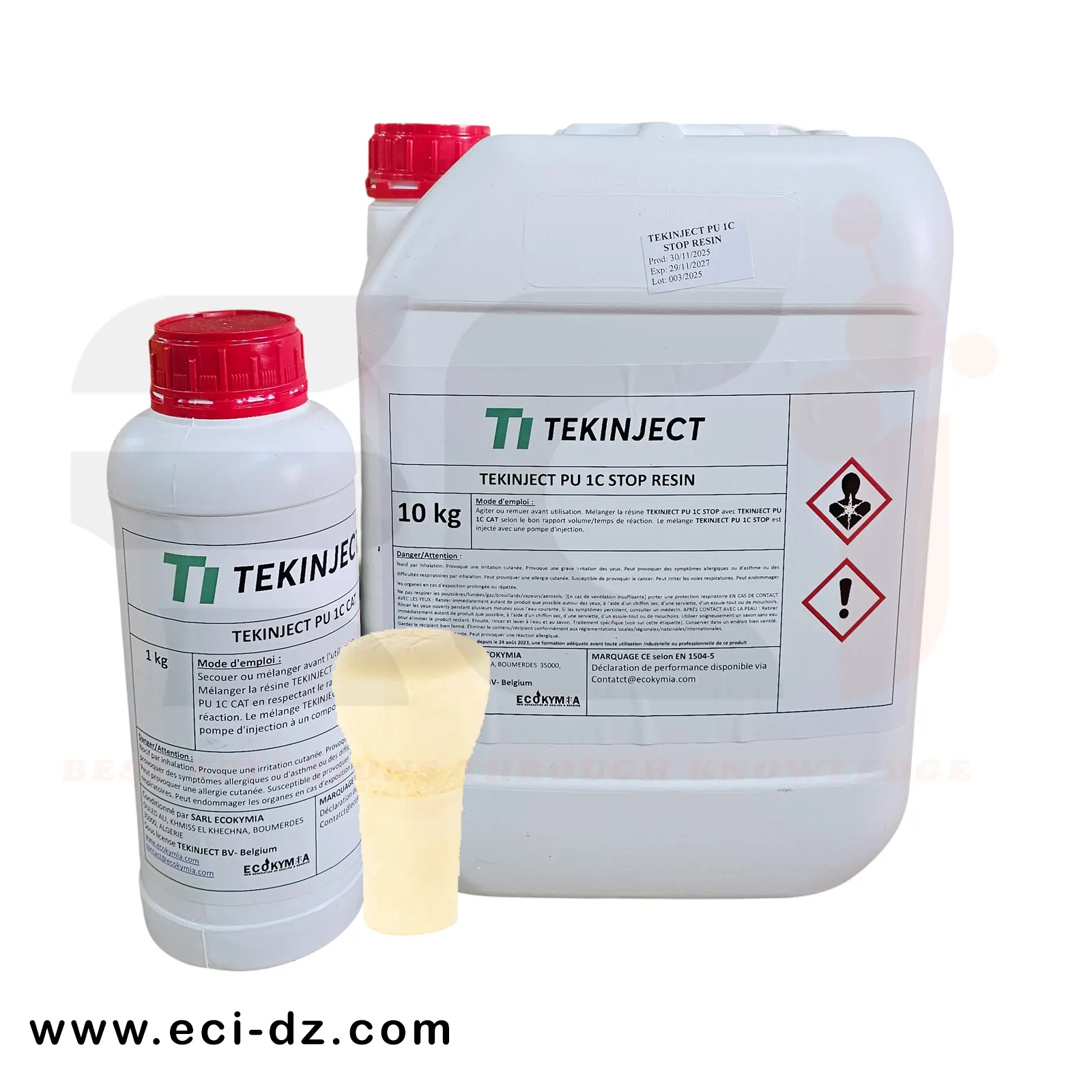 TEKINJECT PU 1C STOP – Résine d’injection PU anti-infiltration